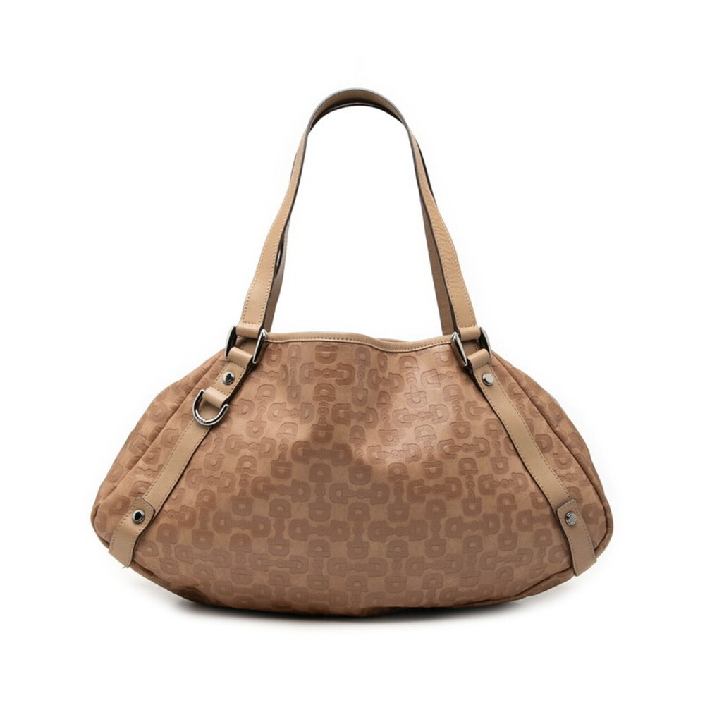 Gucci Horsebit Abbey Handbag Tote Bag 293578 Beige Leather Women's GUCCI